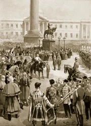 The End of the Crimean War: The Proclamation of Peace at Charing Cross, April 1856